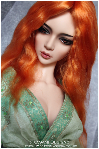 Bjd wig from angora mohair - LDoll festival