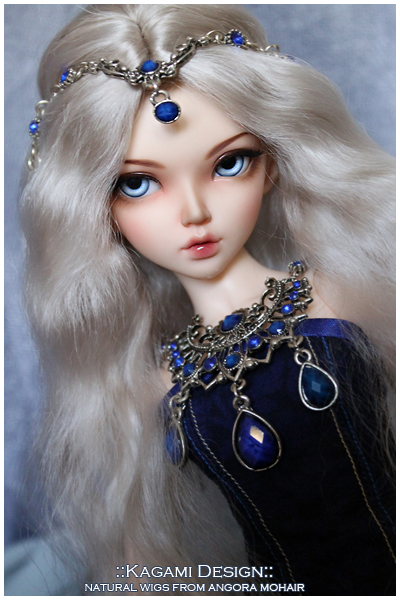 Bjd wig from angora mohair - LDoll festival