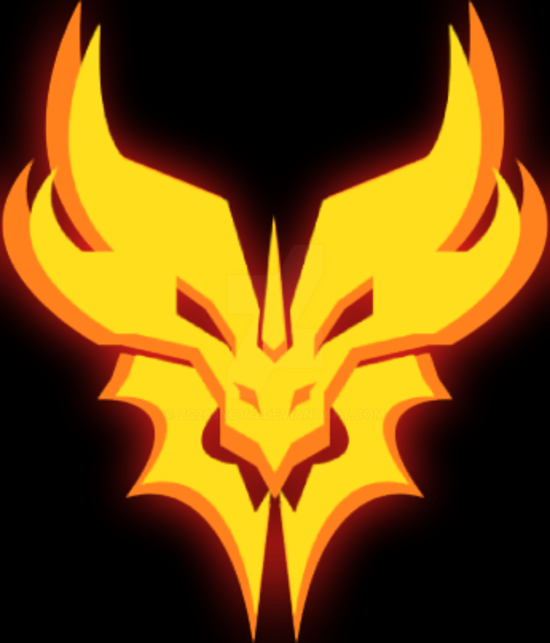 Glowing Predacon Logo by Steelwing-Prime on DeviantArt