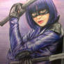 Hit girl colour pencil