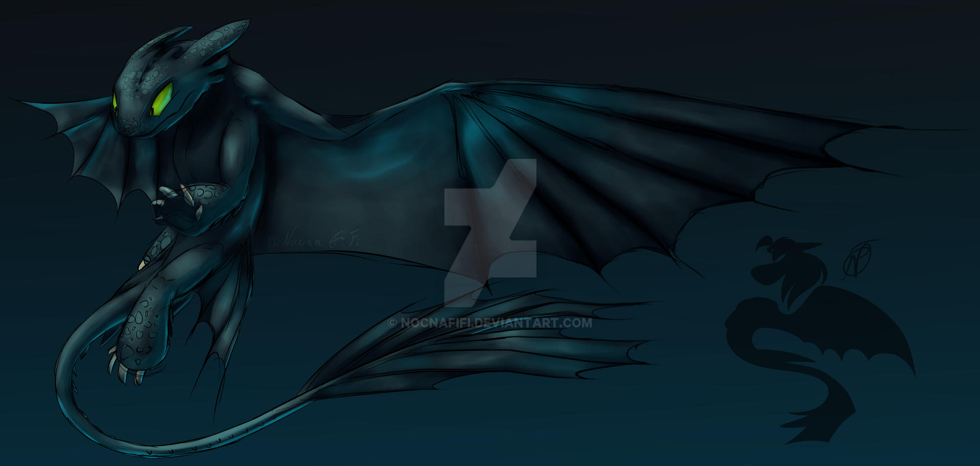 Grumpy Night Fury Night Fury by NocnaFifi on DeviantArt