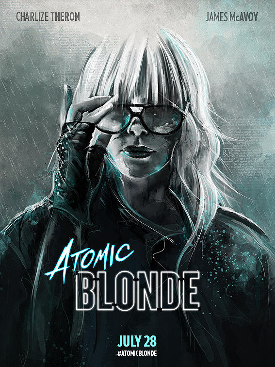 Atomic blonde. Взрывная блондинка Постер.