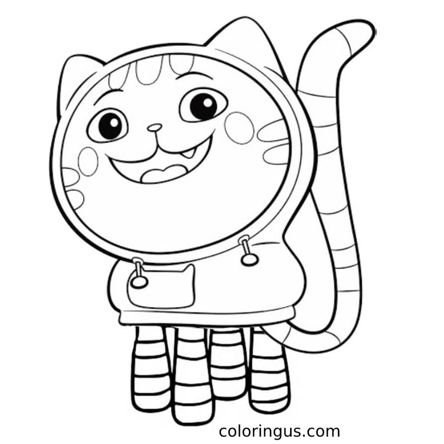 Gabby's Dollhouse coloring pages by coloringus on DeviantArt