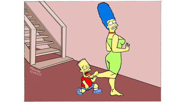 Marge simpson feet ( EL FETICHE DE BART)