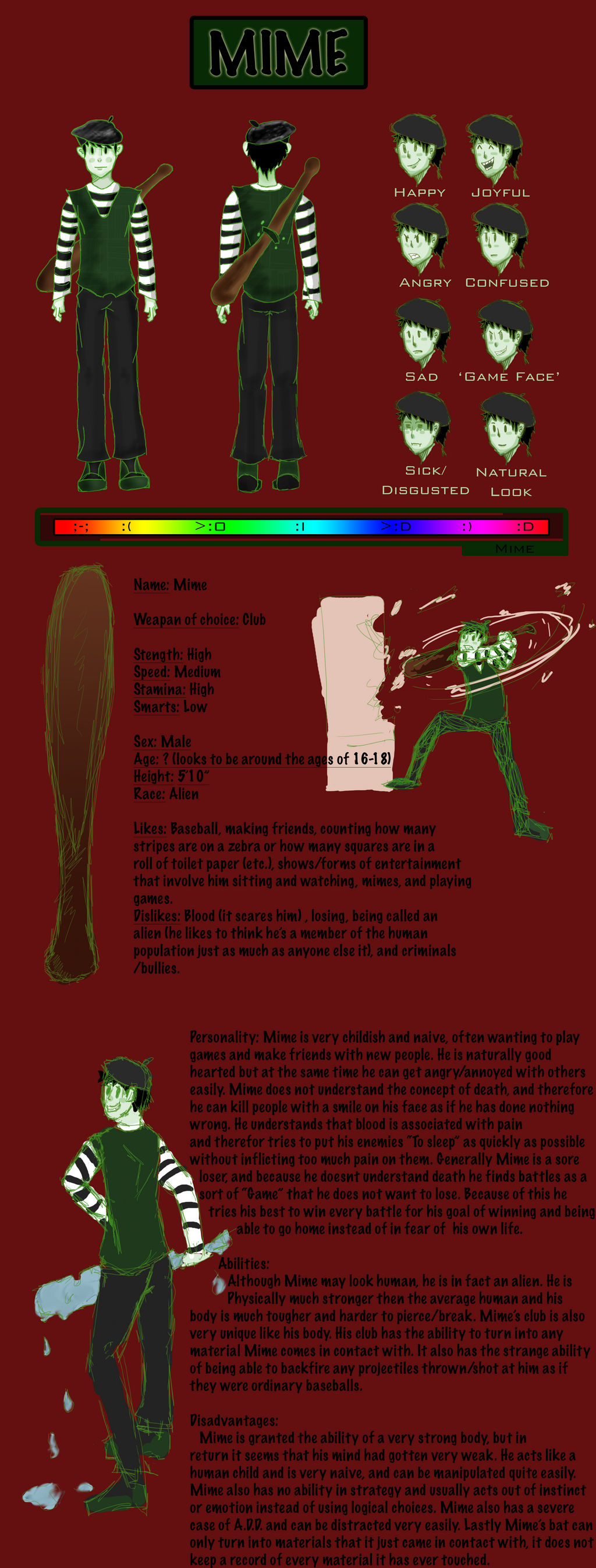 Mime Reference Sheet By N MadHatter On DeviantArt
