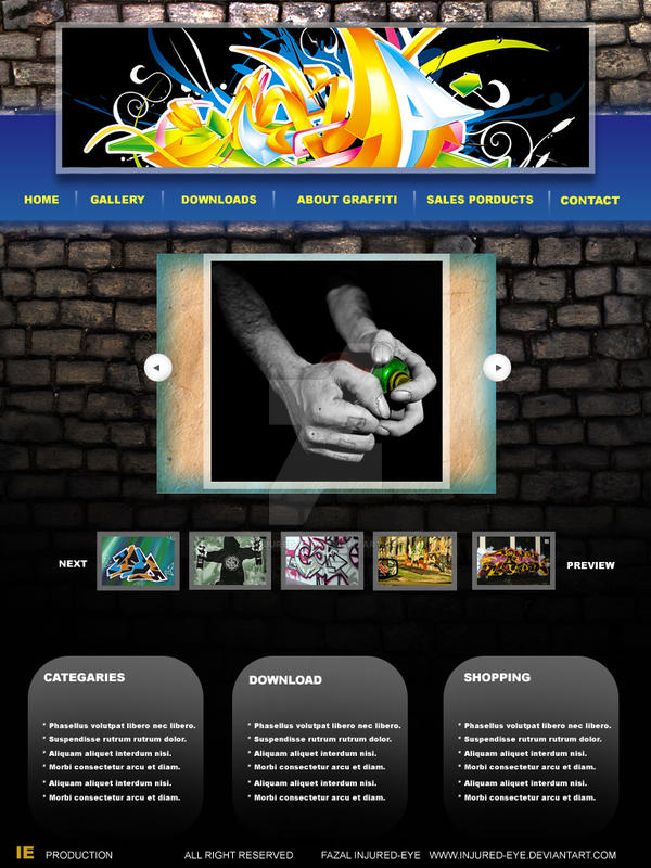 graffiti layout sample