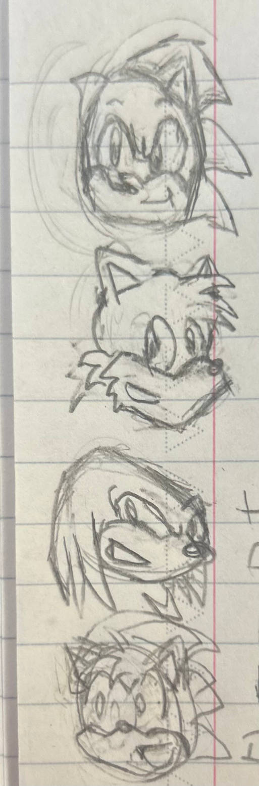 Classic Sonic, Tails, Knuckles, Amy by JasoFramptonYT on DeviantArt