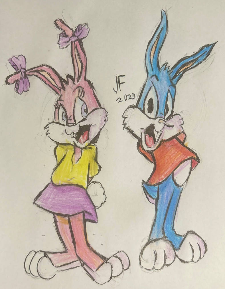 Babs and Buster Bunny from Tiny Toons by JasoFramptonYT on DeviantArt