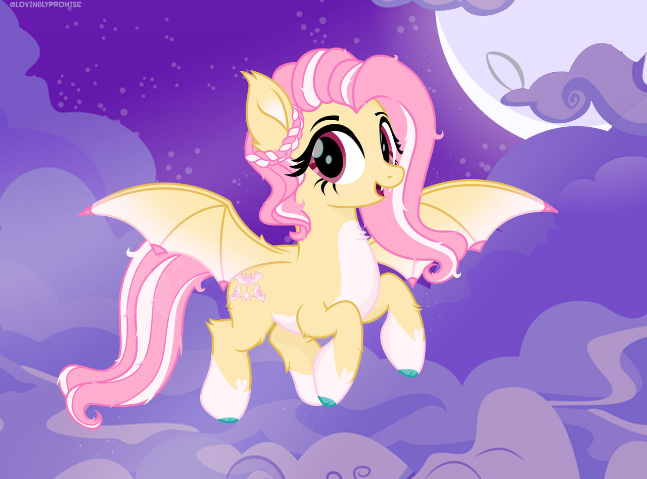 Flutterbat MLP: Fim Flutterbat BATS Cutie Mark Patch Etsy