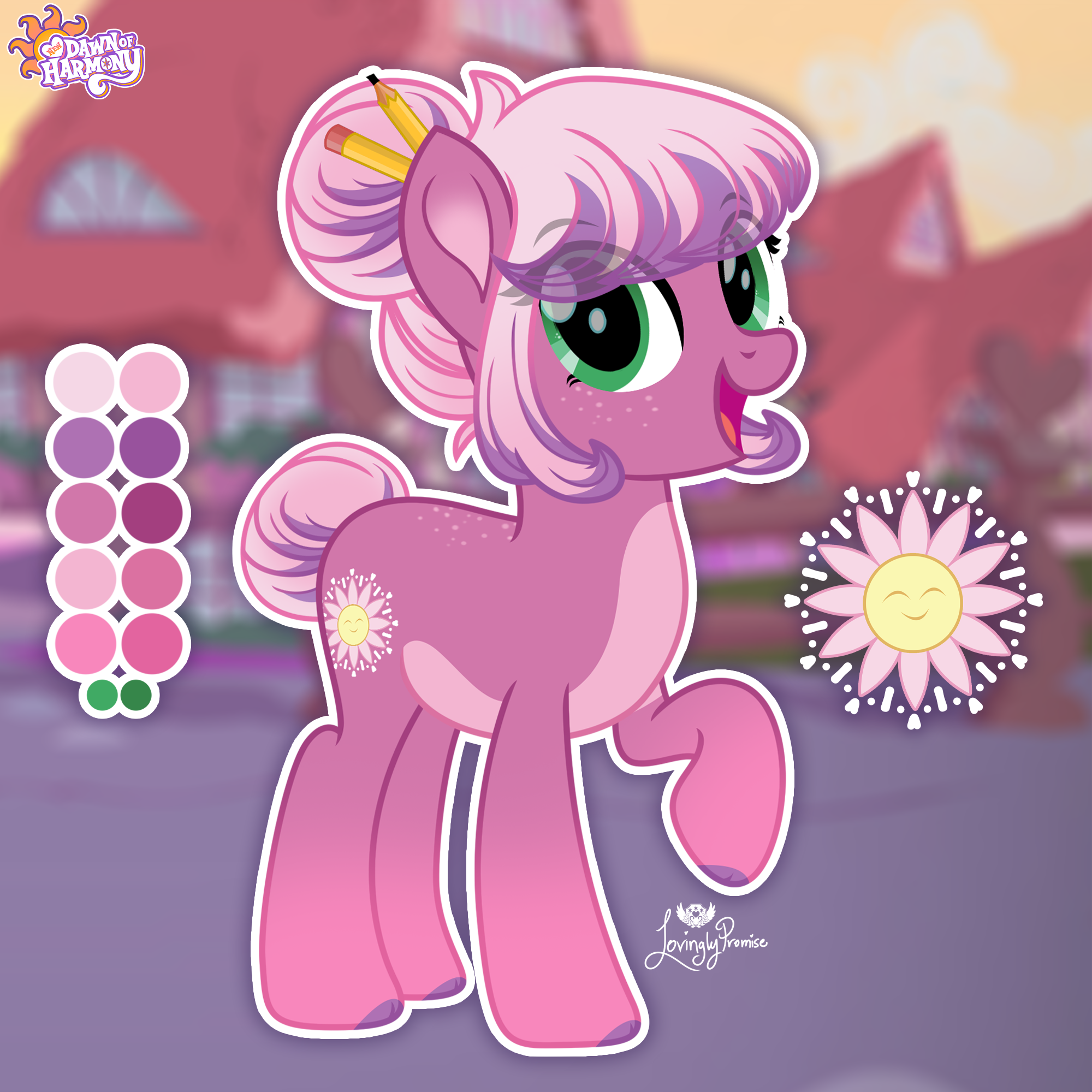 Cheerilee Color Cheerilee Redesign - NDoH by LovinglyPromise on DeviantArt