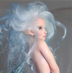 Sky Blue Faerie - face