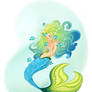 Blue tang mermaid