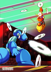 Mega Man vs Metal Man