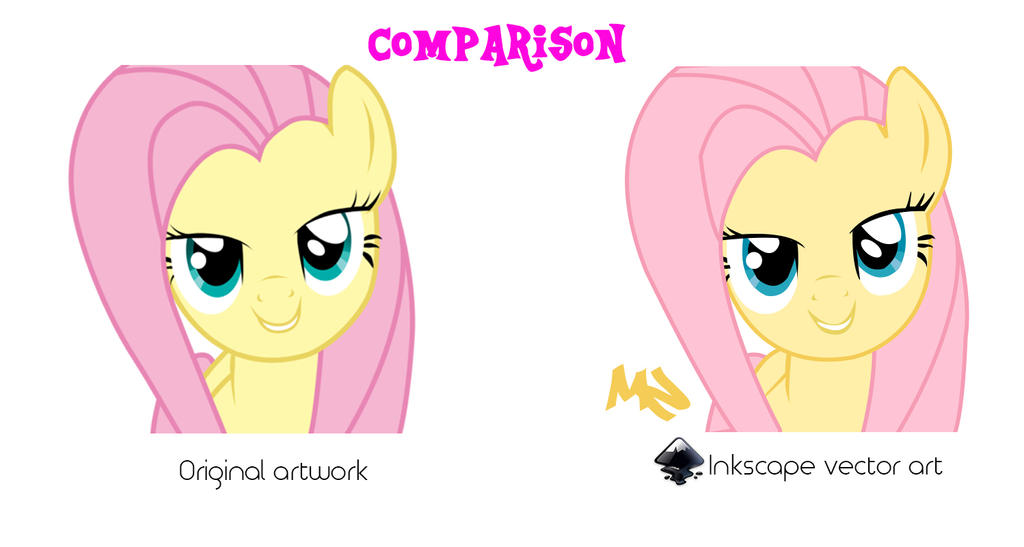 My Little Pony-Original/Inkscape Vector Comparison