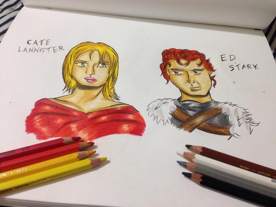 Cate Lannister and Ed Stark