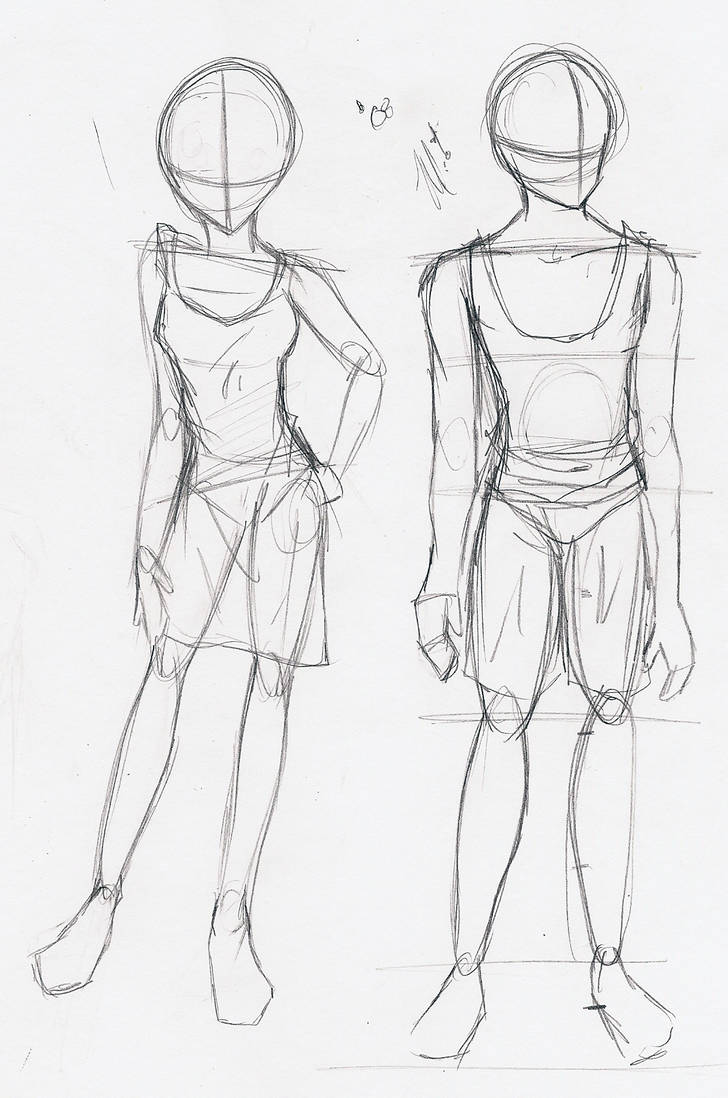Figure Reference Deviantart Male-Female Reference by mangaka101 on DeviantArt