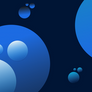 Blue bubble cover design