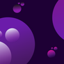 Purple bubble cover design