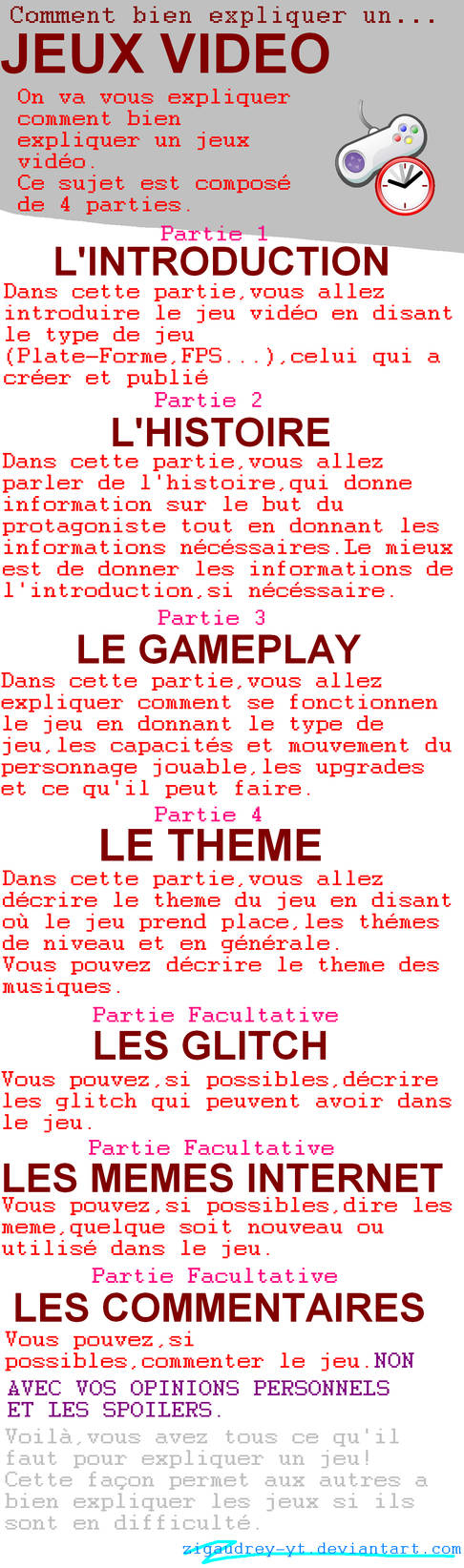 How to explain a VIDEO GAME by zigaudrey-YT on DeviantArt