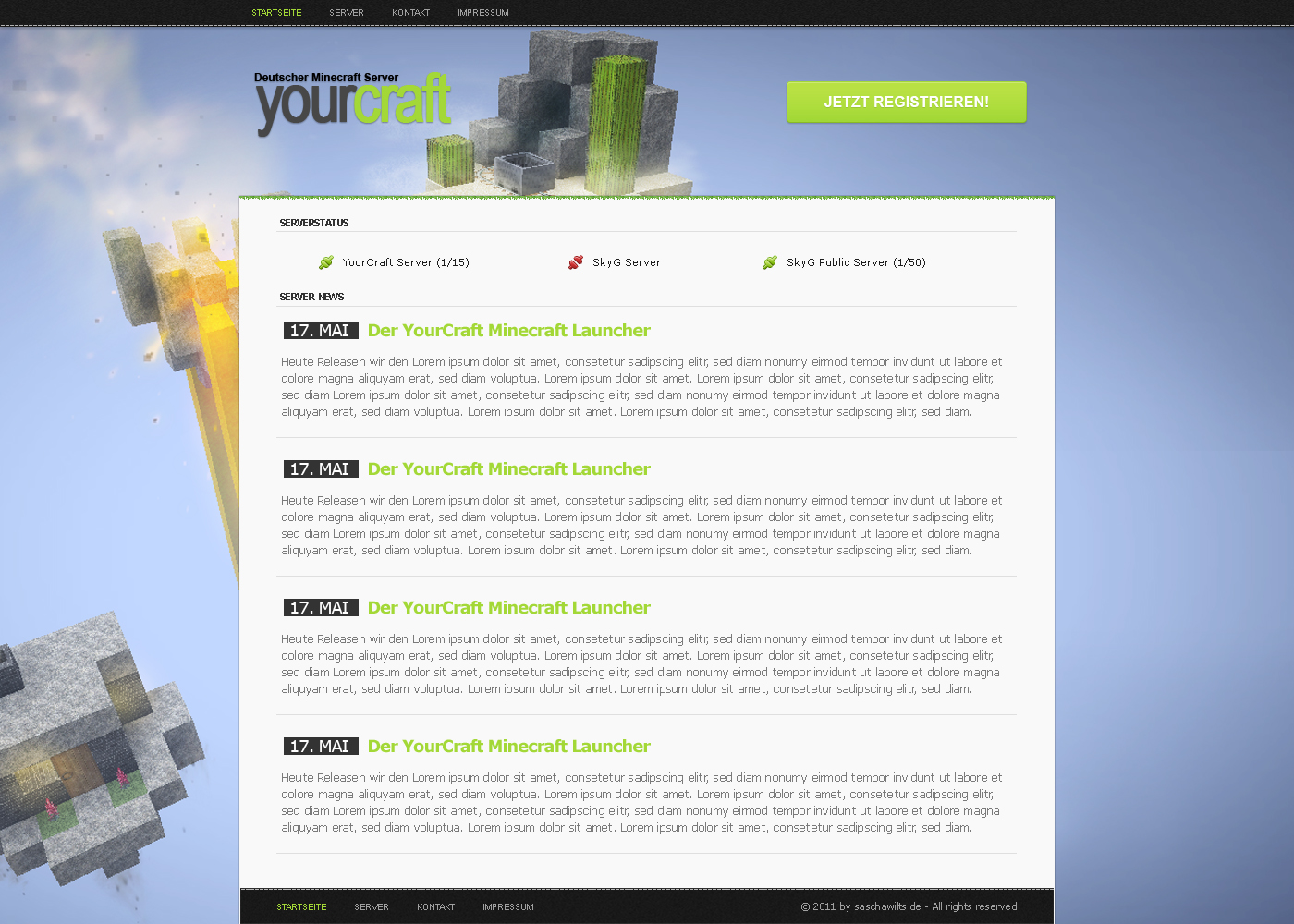 yourCraft Minecraft Website