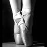 Ballet shoes in monochrome