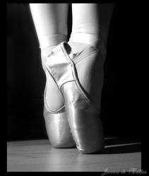 Ballet shoes in monochrome