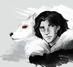 ASOIAF - Jon Snow and Ghost