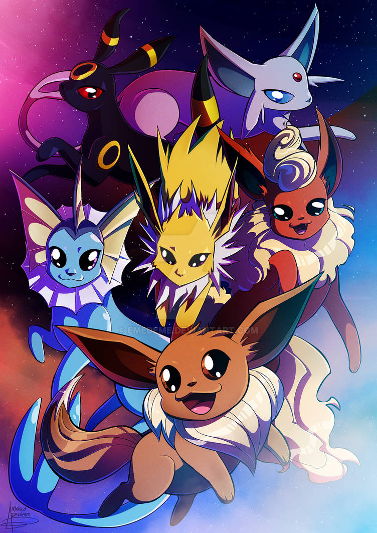 eeveelutions by emedeme on DeviantArt
