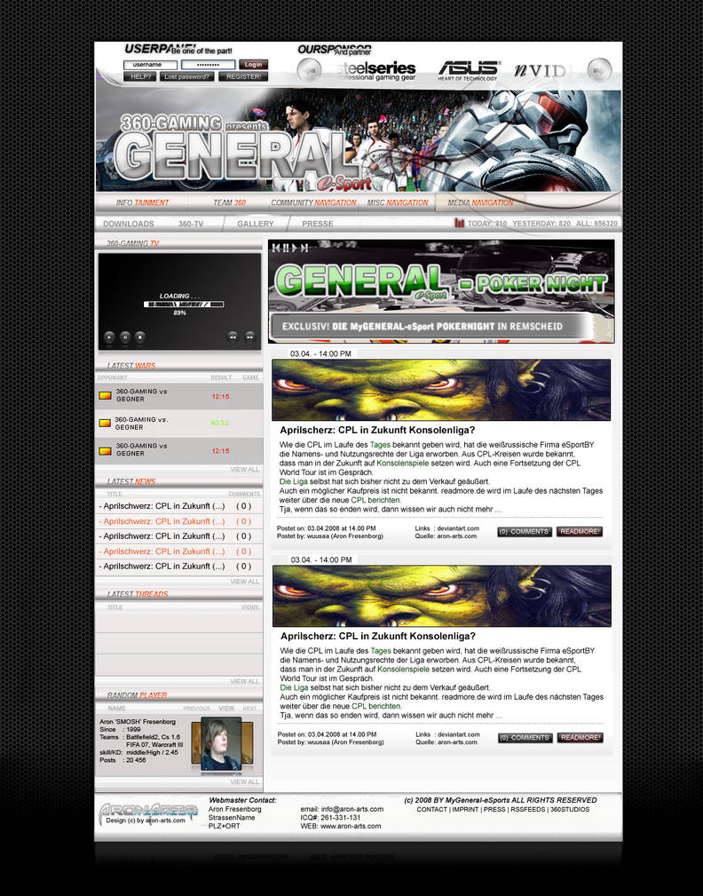MyGeneral eSport SOLD by aronarts-webmedia