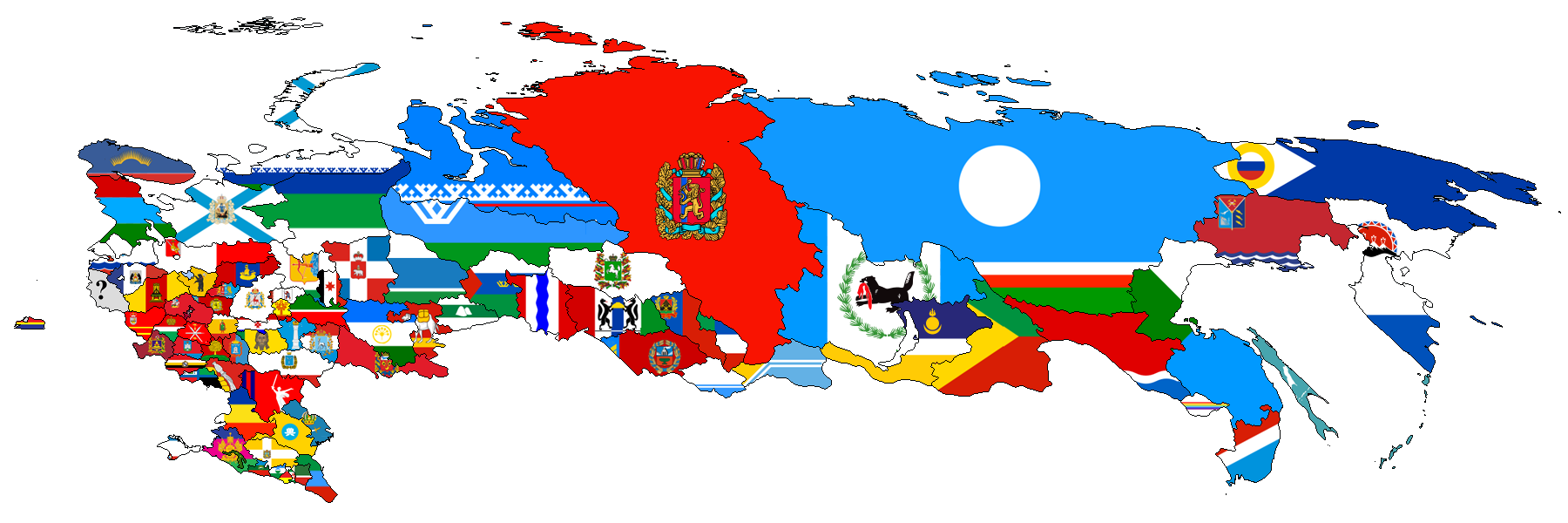 Flag map of the Russian federation 2008-2014 by CTGonYT on DeviantArt