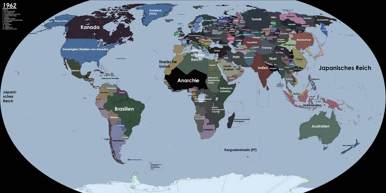 Nwo Map The New Order: Last Days of Europe- World, 1962 by Metallist-99 on ...