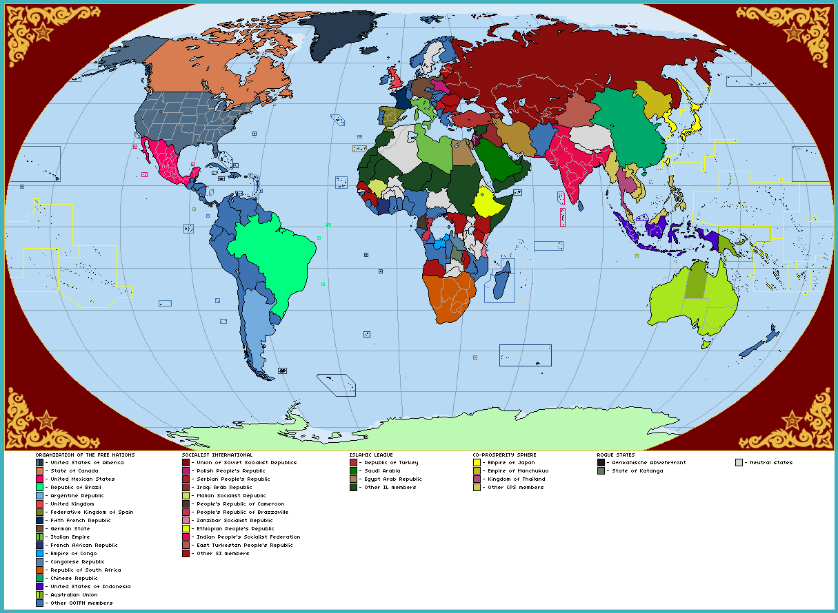 The New Order: Red Dawn- Modern World Map by Metallist-99 on DeviantArt