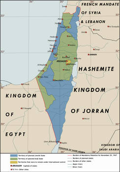 UN's plan of partition of Palestine