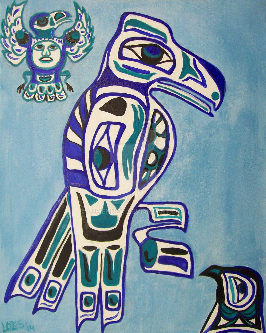 Haida Eagle by LucienneW on DeviantArt