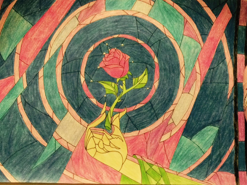 Beauty And The Beast Rose Stain Glass Drawing By Julietcapulet432 On Deviantart Beauty And The Beast Rose Stain Glass Drawing By Julietcapulet432 On Deviantart
