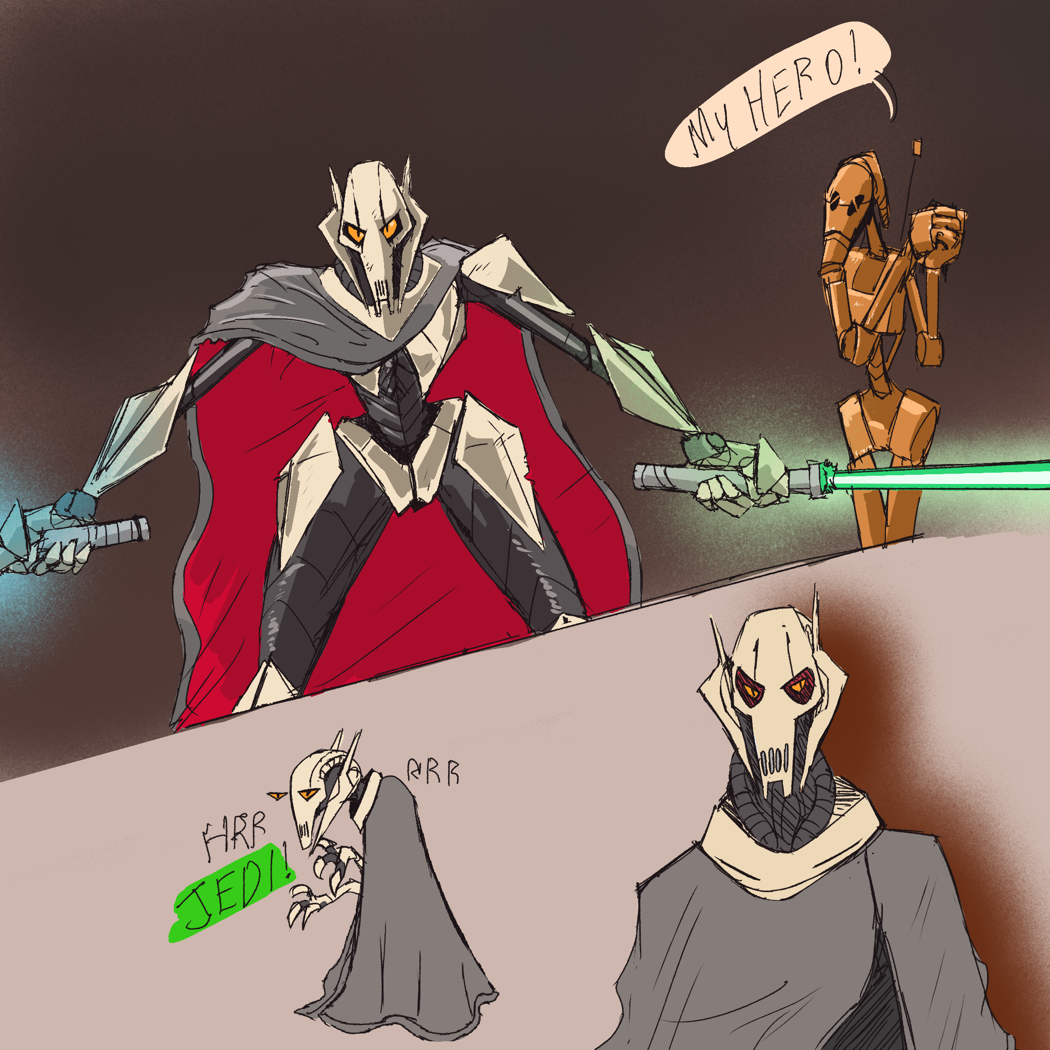 Umohmar Deviantart Grievous Dooodles by UmOhMar on DeviantArt