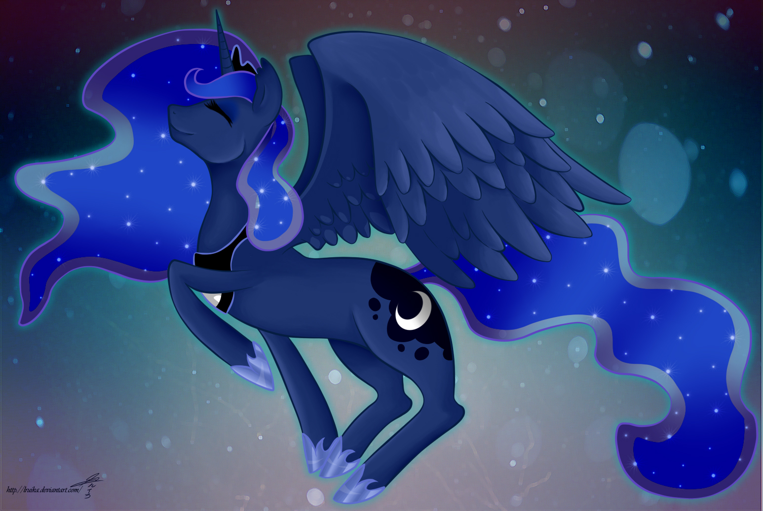 Princess Luna with background!