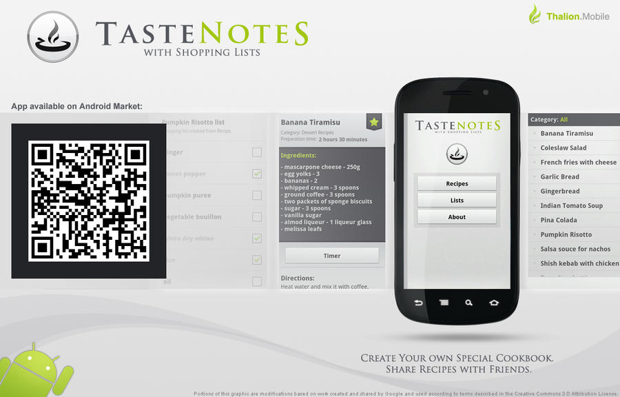 TasteNotes - Android App