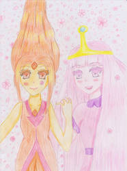 Princess bubblegum x Flame princess