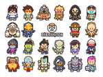 Overwatch Pixel Art by gramoxon