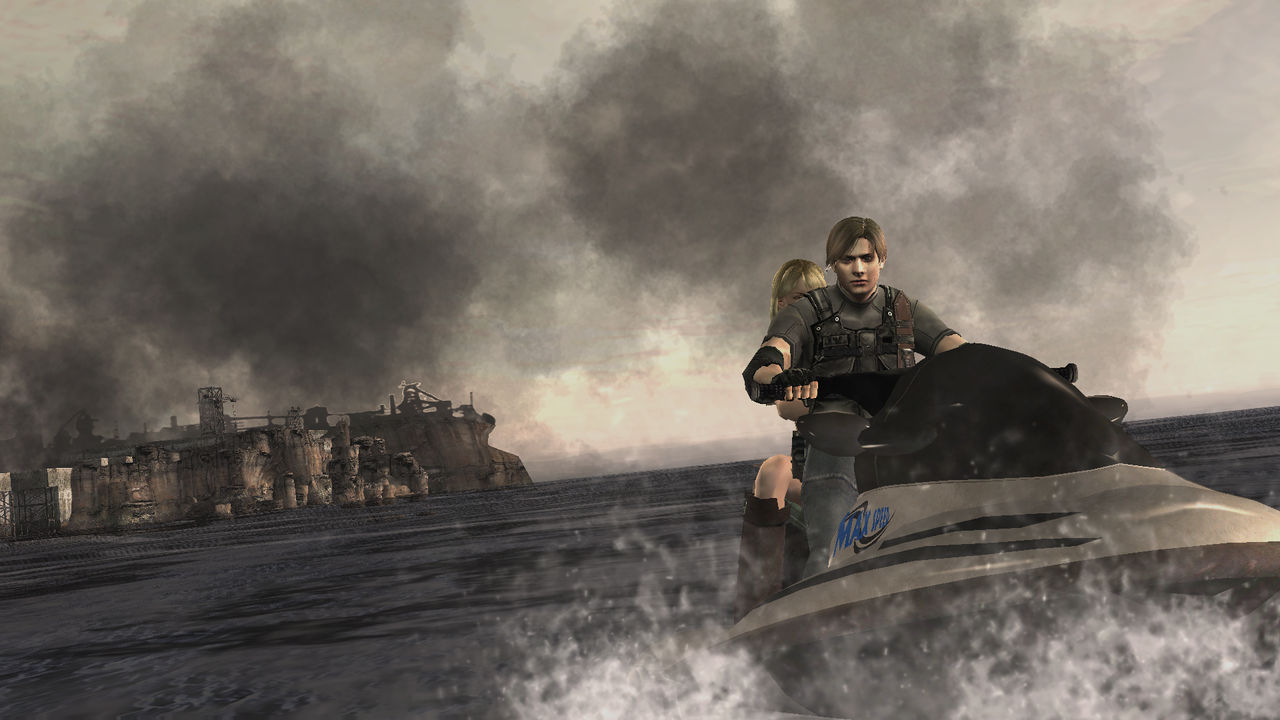 RE4 Leon and Ashley Wallpaper by LadyofRohan87 on DeviantArt