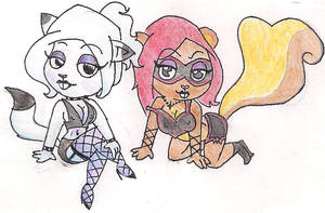 Icey and Dida in hot dress xD