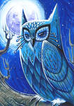 Blue Owl by Fluro-Knife