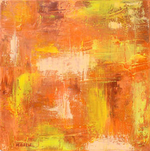 Orange Abstract Oil