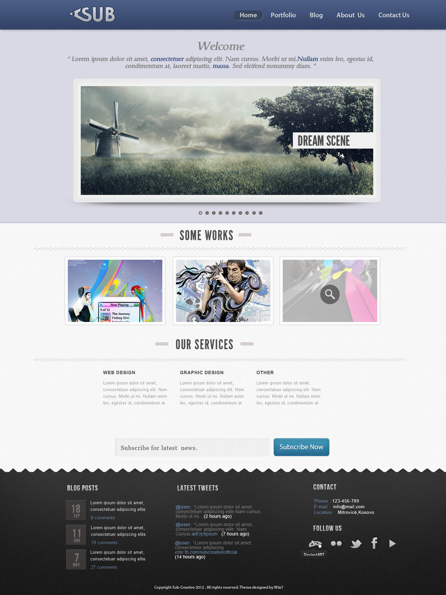 Sub Web Design by daWIIZ on DeviantArt