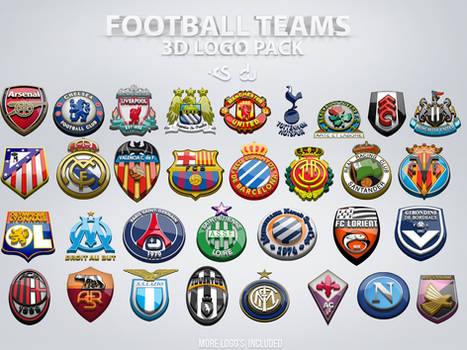 Football 3D Logos