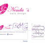 Nendas Nails Design Logo