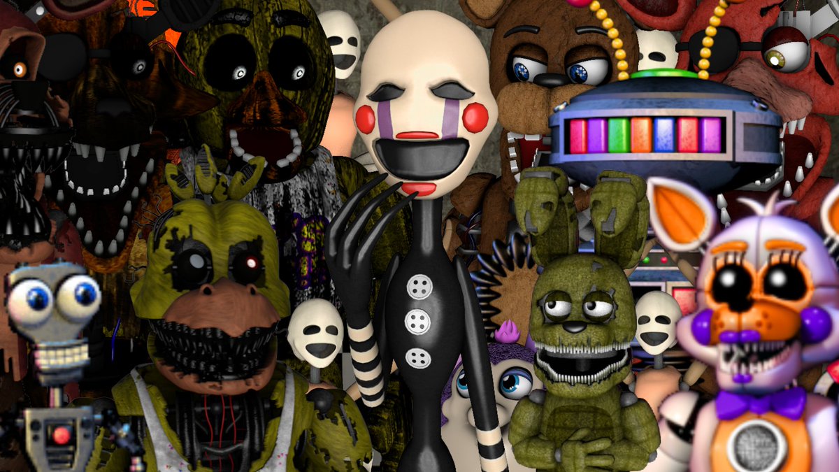 FNaF 2 Ultimate Custom Night (Based off hatredoftheday) :  r/fivenightsatfreddys