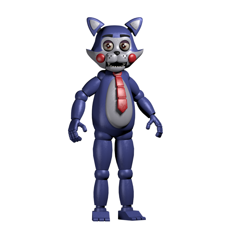 Five nights at Candy's - LowPoly CandytheCat model by BaxtheBat on