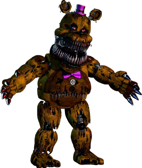 Nightmare Fredbear PNG by OfficialAJP on DeviantArt